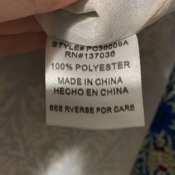 Paper Crane Blue and Beige Midi Dress - Picture 13 of 15